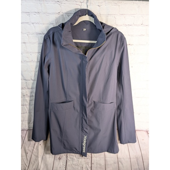 Maclaine Raincoat 70 Degrees Women's Size Min Navy